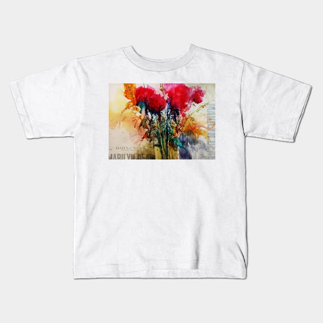 #floralexpression watercolor24 Kids T-Shirt by Floral Your Life!